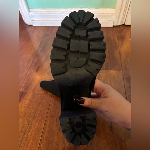 Black Women's Sock Boots - Picture 6 of 7